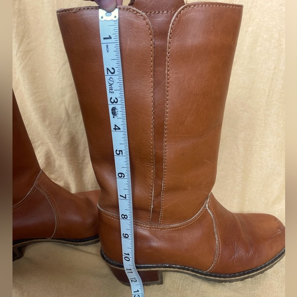 Vintage LL Bean X Blondo shearling lined mid calf leather campus boots - Picture 10 of 11